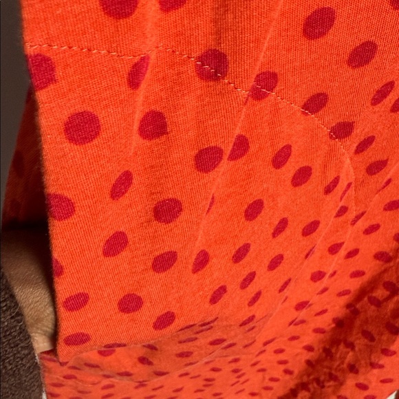 GUDRUN Sjoden JULIET tunic-dress POLKA DOT ORANGE Medium - Picture 10 of 13
